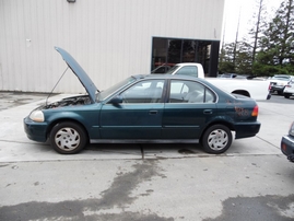 1996 HONDA CIVIC EX GREEN 4DR 1.6L VTEC AT A17581